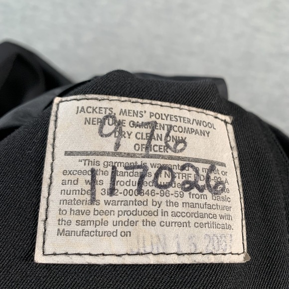 Neptune‎ Garment Jacket Mens 42 Regular Officer Wool Blend Bomber Coat Classic - Picture 8 of 10